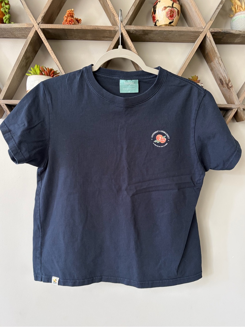 Covernat x Bomarket navy blue graphic t-shirt. Women’s size small.
